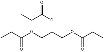 三丙酸甘油酯, 139-45-7, 结构式