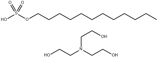 十二烷基硫酸三乙醇胺(盐),139-96-8,结构式