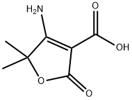 4-Amino-5,5-dimethyl-2-oxo-2,5-dihydrofuran-3-carboxylic acid 结构式