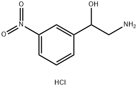 2-AMINO-1-(3-NITROPHENYL)ETHANOL HYDROCHLORIDE Struktur
