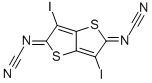 Cyanamide, (3,6-diiodothieno[3,2-b]thiophene-2,5-diylidene)bis- Struktur
