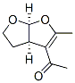 Ethanone, 1-[(3aR,6aS)-3a,4,5,6a-tetrahydro-2-methylfuro[2,3-b]furan-3-yl]-, Structure