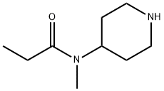 Propanamide,  N-methyl-N-4-piperidinyl- Structure