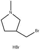 3-(Bromomethyl)-1-methylpyrrolidine hydrobromide Struktur