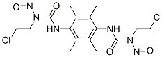 1,1'-(2,3,5,6-テトラメチル-p-フェニレン)ビス[3-(2-クロロエチル)-3-ニトロソ尿素] 化学構造式