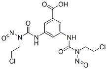 3,5-Bis[3-(2-chloroethyl)-3-nitrosoureido]benzoic acid 结构式