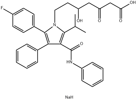 RAC-3-氧代阿托伐他汀钠盐, 1391052-00-8, 结构式