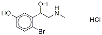 6-BroMophenylephrine Hydrochloride 结构式