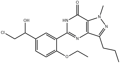 羟基氯地那非,1391054-00-4,结构式