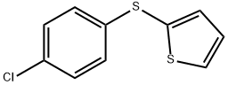 2-[(4-CHLOROPHENYL)THIO]THIOPHENE 化学構造式