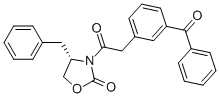 3-[(3-BENZOYLPHENYL)ACETYL]-(4S)-(PHENYLMETHYL)-2-OXAZOLIDINONE Structure