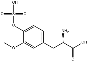 4-硫酸3-O-メチル-L-DOPA 化学構造式