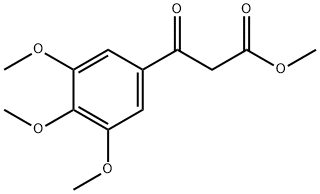 3-OXO-3-(3,4,5-TRIMETHOXYPHENYL)PROPIONIC ACID METHYL ESTER 化学構造式