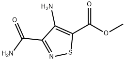 4-氨基-3-(氨基羰基)-5-异噻唑羧酸甲酯 结构式