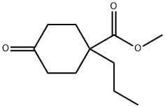 Methyl 4-oxo-1-propylcyclohexanecarboxylate 化学構造式