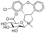 (3aR-trans)-5-Chloro-2,3,3a,12b-tetrahydro-2-Methyl-1H-dibenz[2,3:6,7]oxepino[4,5-c]pyrrole-13C,d3 β-D-Glucopyranosiduronic Acid Structure