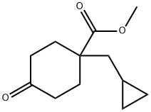 1-(环丙基甲基)-4-氧代环己烷甲酸甲酯, 1391765-55-1, 结构式