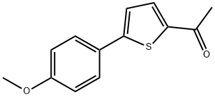 1-[5-(4-Methoxyphenyl)-2-thienyl]-1-ethanone 化学構造式