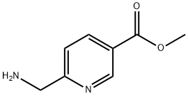 6-(アミノメチル)ニコチン酸メチル 化学構造式