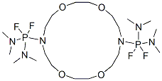 N-[[16-(bis(dimethylamino)-difluoro-phosphoranyl)-1,4,10,13-tetraoxa-7 ,16-diazacyclooctadec-7-yl]-dimethylamino-difluoro-phosphoranyl]-N-met hyl-methanamine Structure