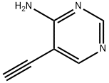 4-Pyrimidinamine, 5-ethynyl- Struktur