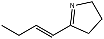 2H-Pyrrole,5-(1-butenyl)-3,4-dihydro-,(E)-(9CI) Struktur