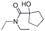 Cyclopentanecarboxamide, N,N-diethyl-1-hydroxy- (8CI) Struktur