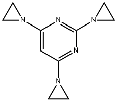 2,4,6-Tris(1-aziridinyl)pyrimidine 结构式