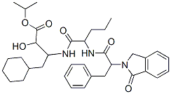 4-cyclohexyl-2-hydroxy-3-((2-((2-(1-oxo-1,3-dihydroisoindol-2-yl)-3-phenylpropionyl)amino)pentanoyl)amino)butyric acid isopropyl ester 结构式