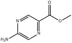 5-氨基吡嗪-2-甲酸甲酯 结构式