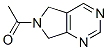 5H-Pyrrolo[3,4-d]pyrimidine, 6-acetyl-6,7-dihydro- (8CI) Struktur