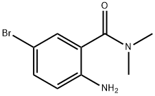 2-アミノ-5-ブロモ-N,N-ジメチルベンズアミド 化学構造式