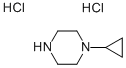 1-环丙哌嗪二盐酸盐, 139256-79-4, 结构式