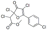 methyl 2-chloro-2-[2,4-dichloro-5-(4-chlorophenyl)-3-oxo-2-furyl]aceta te 结构式