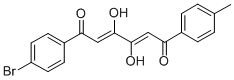 (Z,Z)-1-(4-Bromophenyl)-3,4-dihydroxy-6-(4-methylphenyl)-2,4-hexadiene -1,6-dione,139266-58-3,结构式