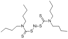 二丁基二硫代氨基甲酸镍,13927-77-0,结构式