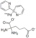 2,2'-bipyridine-alpha, alpha'-diaminoadipic acid palladium(II)|