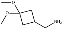 (3,3-Dimethoxy-cyclobutyl)methylamine Structure