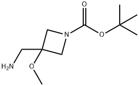 tert-butyl 3-(aminomethyl)-3-methoxyazetidine-1-carboxylate Structure