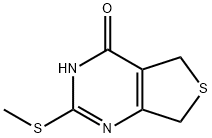 5,7-二氢-2-(甲硫基)噻吩并[3,4-D]嘧啶-4(3H)-酮, 139297-03-3, 结构式