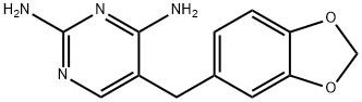 2,4-Diamino-5-[3,4-methylenedioxybenzyl]pyrimidine Structure