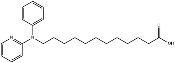 12-(Phenyl(pyridin-2-yl)amino)dodecanoic acid Structure