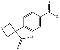 3-(4-硝基苯基)氧杂环丁烷-3-羧酸 结构式