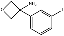 3-(3-碘苯基)氧杂环丁烷-3-胺盐酸盐, 1393560-26-3, 结构式