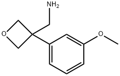 (3-(3-Methoxyphenyl)oxetan-3-yl)methanamine Structure