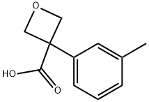 3-(m-Tolyl)oxetane-3-carboxylic acid, 1393568-32-5, 结构式