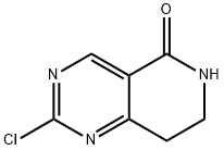 Pyrido[4,3-d]pyrimidin-5(6H)-one, 2-chloro-7,8-dihydro- Structure