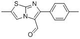 2-METHYL-6-(4-METHYLPHENYL)IMIDAZO[2,1-B]THIAZOLE-5-CARBOXALDEHYDE 结构式