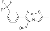 2-METHYL-6-[3-(TRIFLUOROMETHYL)PHENYL]IMIDAZO[2,1-B]THIAZOLE-5-CARBOXALDEHYDE Struktur