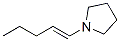 1-(1-Pentenyl)pyrrolidine 结构式